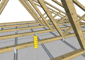 Insulation of unused attics with blown-in insulation materials