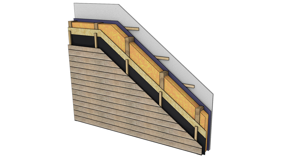 Isolants dans les murs à ossature en bois